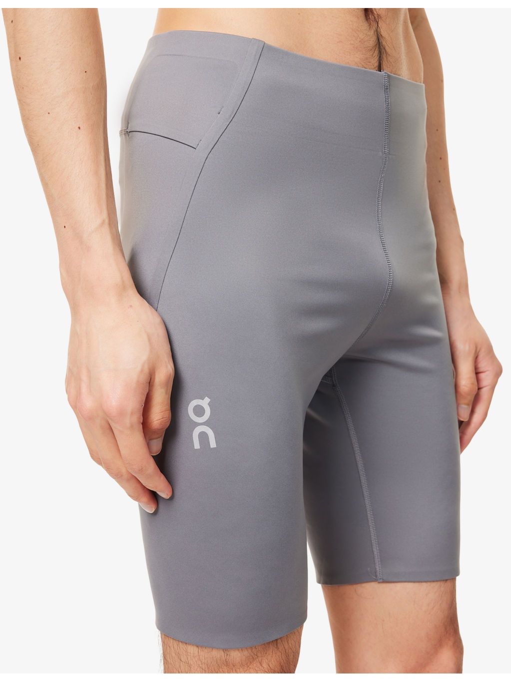 Train Tights 1/2 Slim-Fit Stretch-Woven Shorts - 5