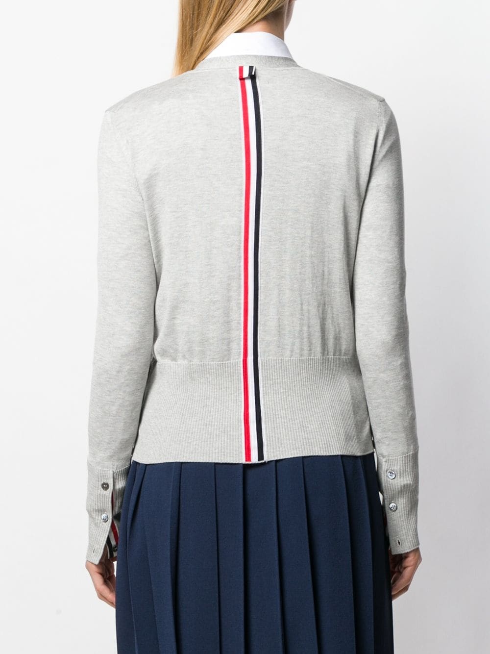 RWB-stripe cardigan - 4