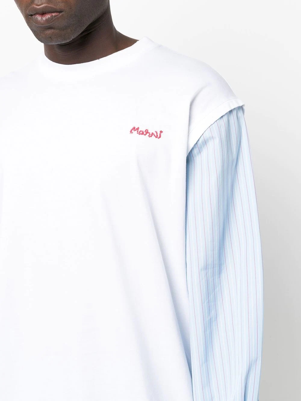 embroidered-logo detail sweatshirt - 5