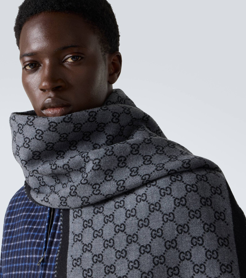 GUCCI GG wool jacquard scarf outlook