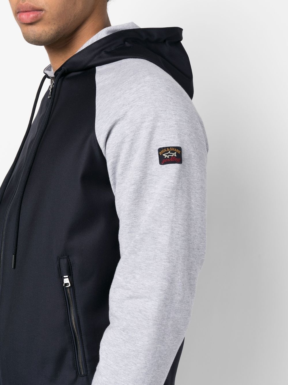 logo-patch hooded jacket - 5
