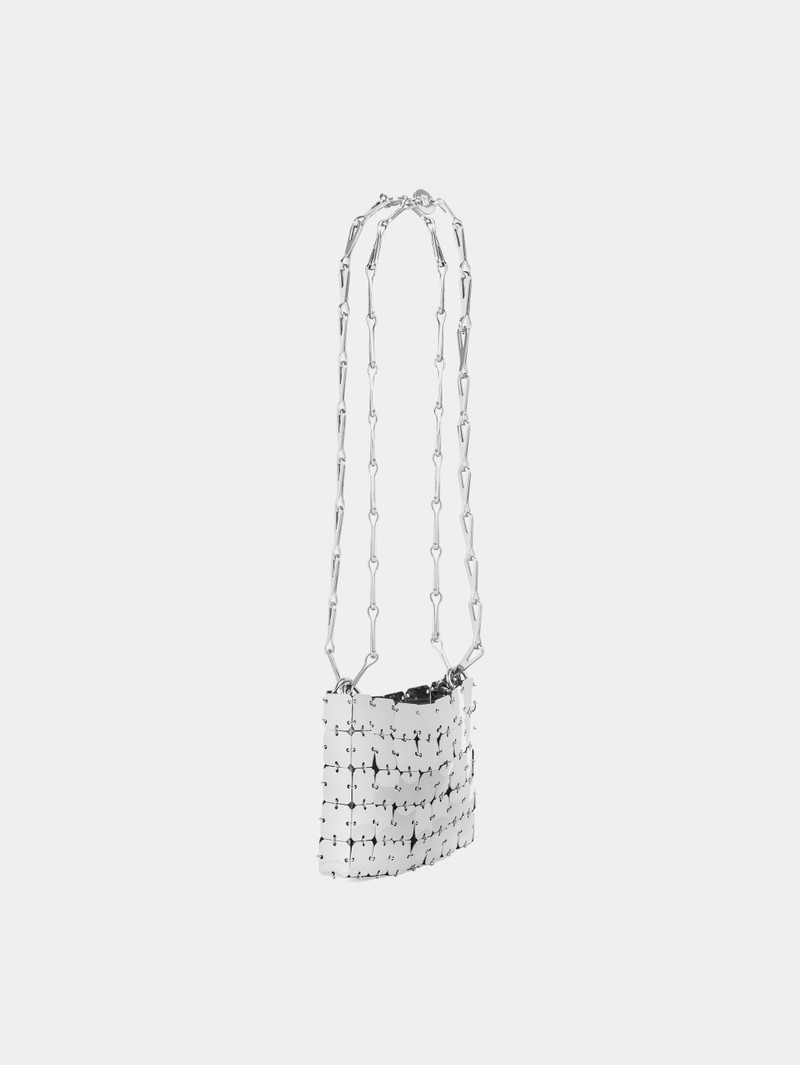 rabanne NANO SQUARE BAG SILVER outlook