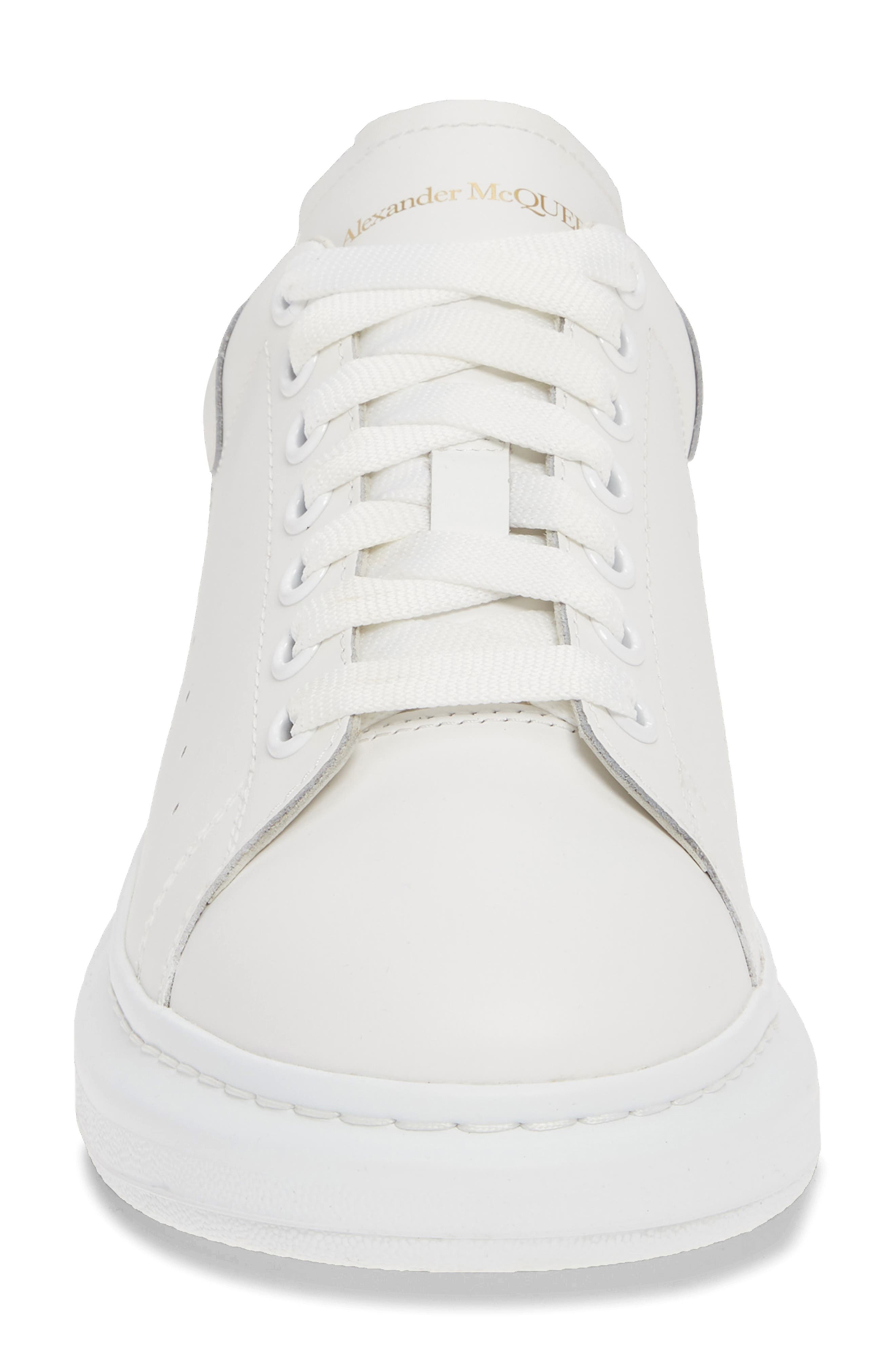 McQueen Oversize Sneaker in White/White at Nordstrom - 4