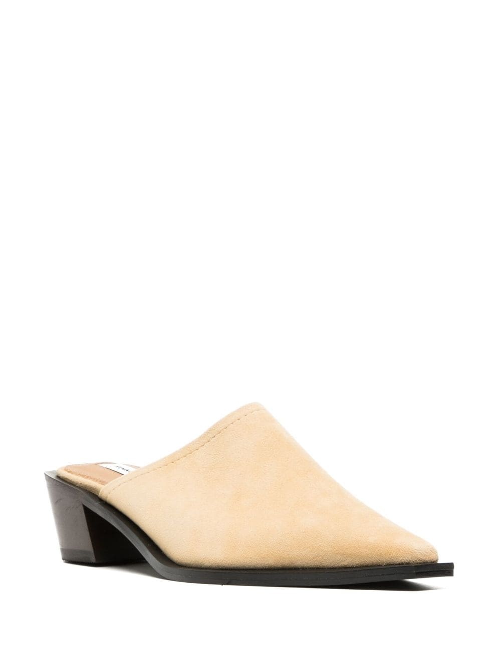 45mm pointed-toe suede mules - 2