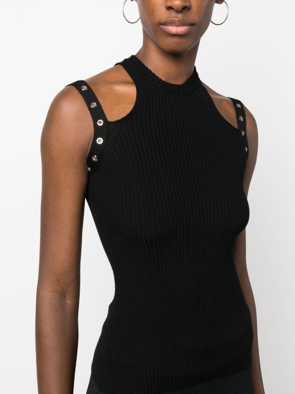 sleeveless knitted top - 5