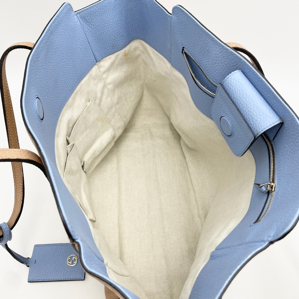 Gucci Beige Leather Swing Shopper Bag - 13