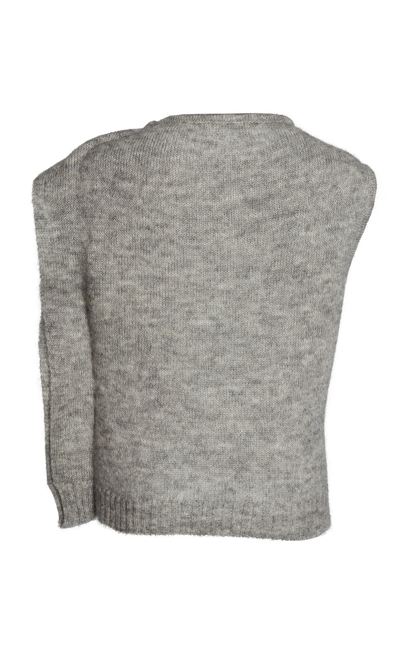 NICCOLÒ PASQUALETTI Nota Mohair Vest light grey outlook