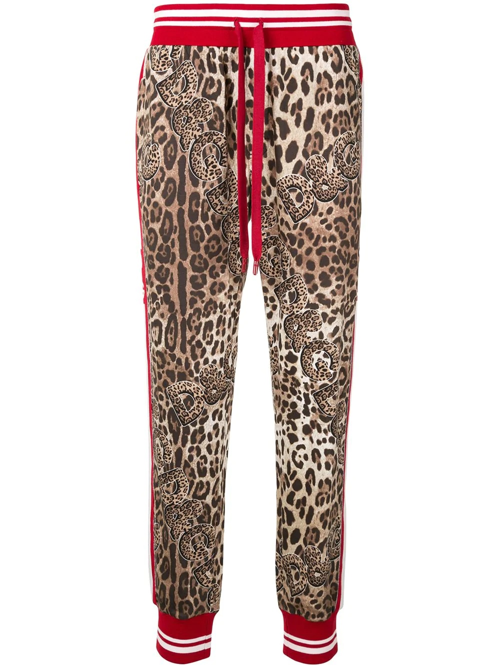 leopard-print track pants - 1