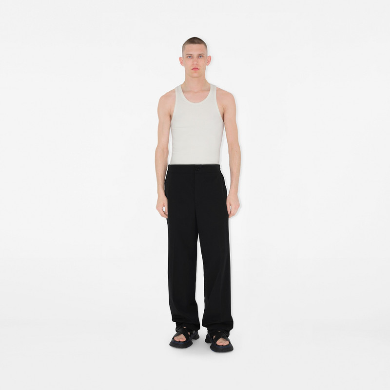 Burberry Cotton Blend Tailored Trousers outlook