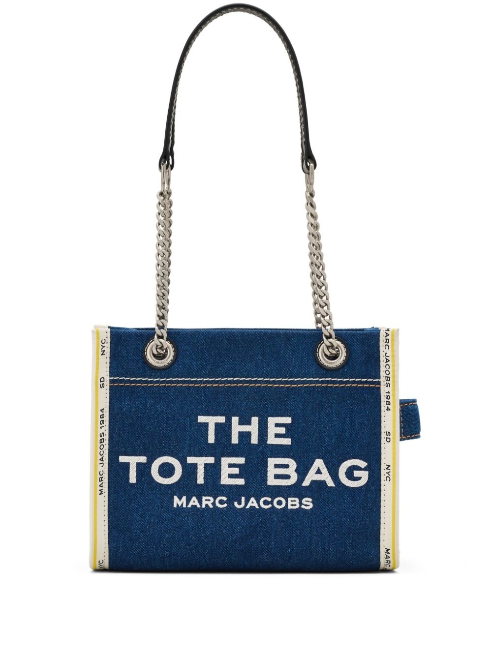 The Denim Chain Small Tote bag - 1