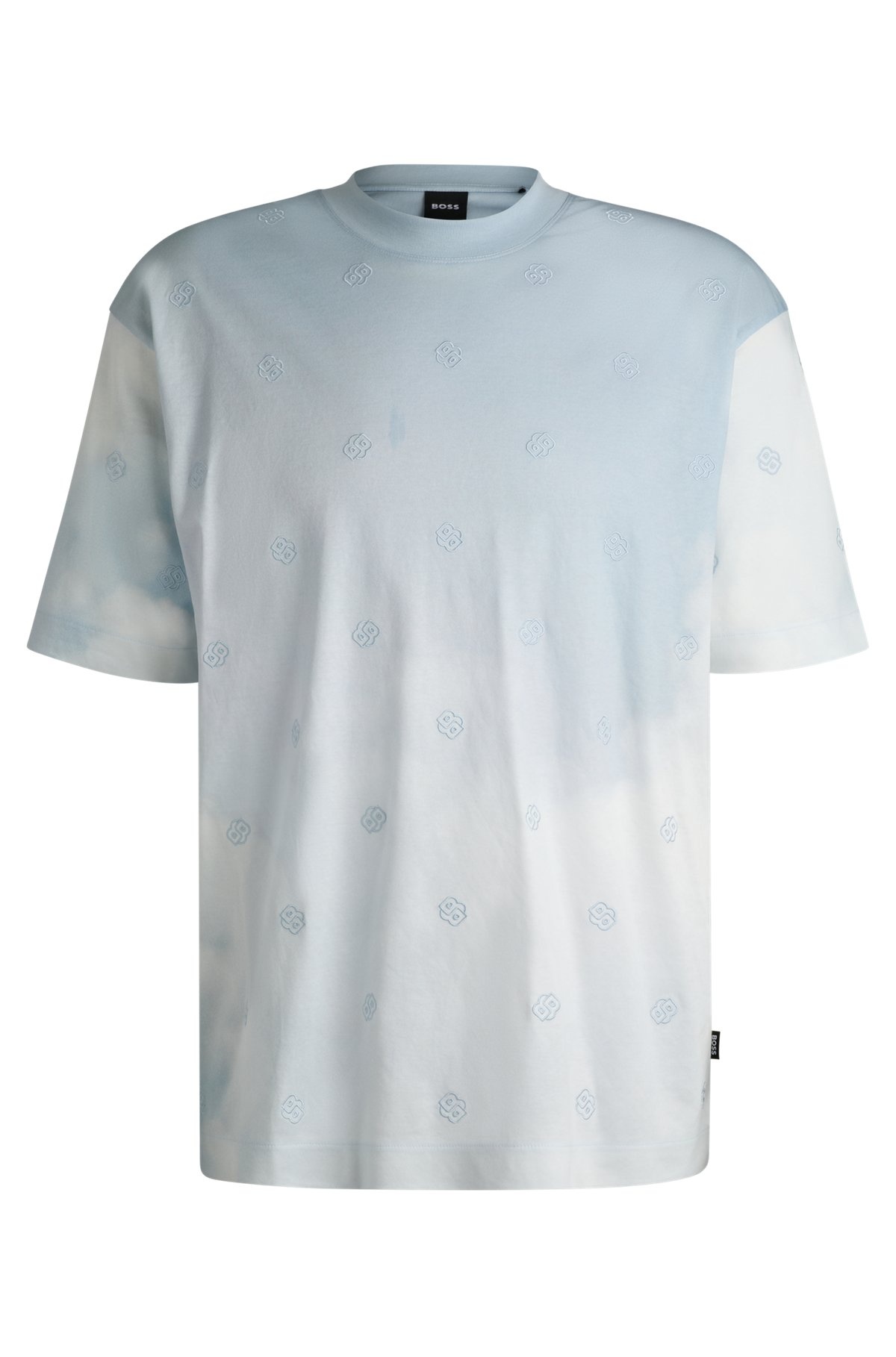 CLOUD-ARTWORK T-SHIRT WITH DOUBLE B MONOGRAMS - 1