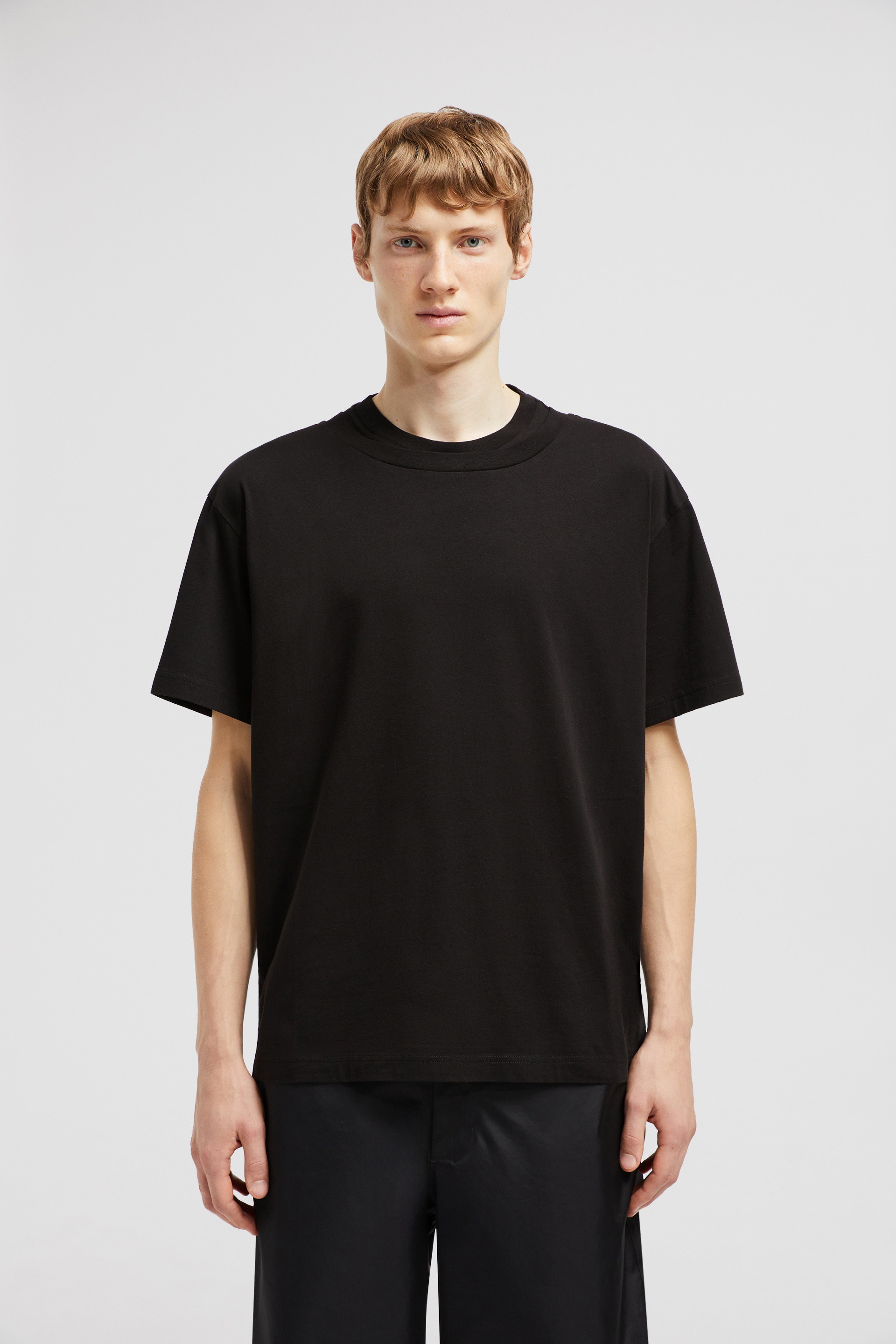Double Collar Cotton T-Shirt - 3