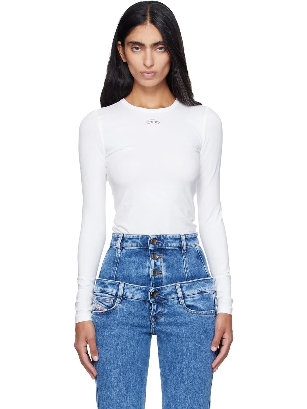 White T-Uncutieslong-Ls-Od T-shirt - 1