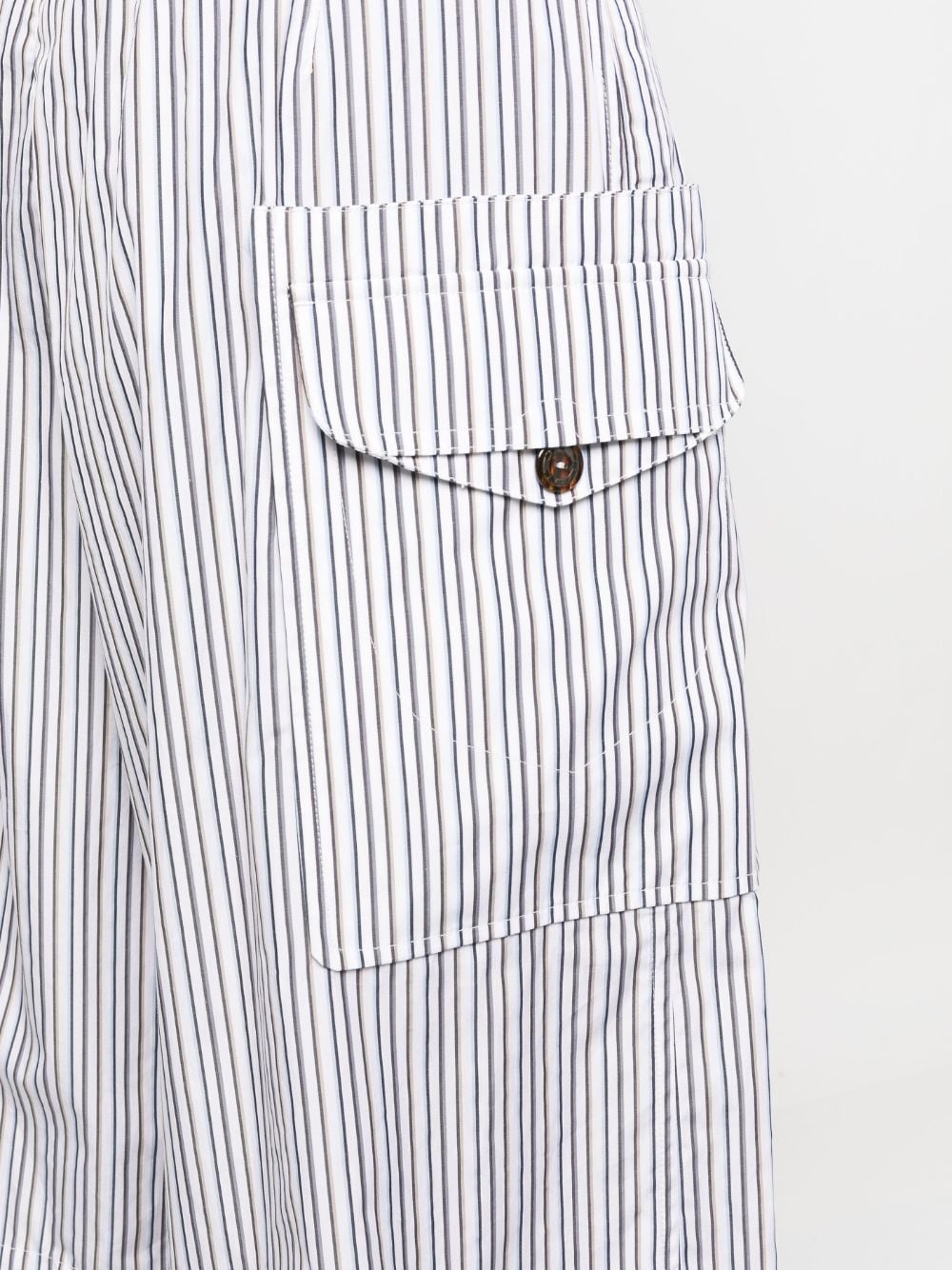 striped jacquard bermuda shorts - 5