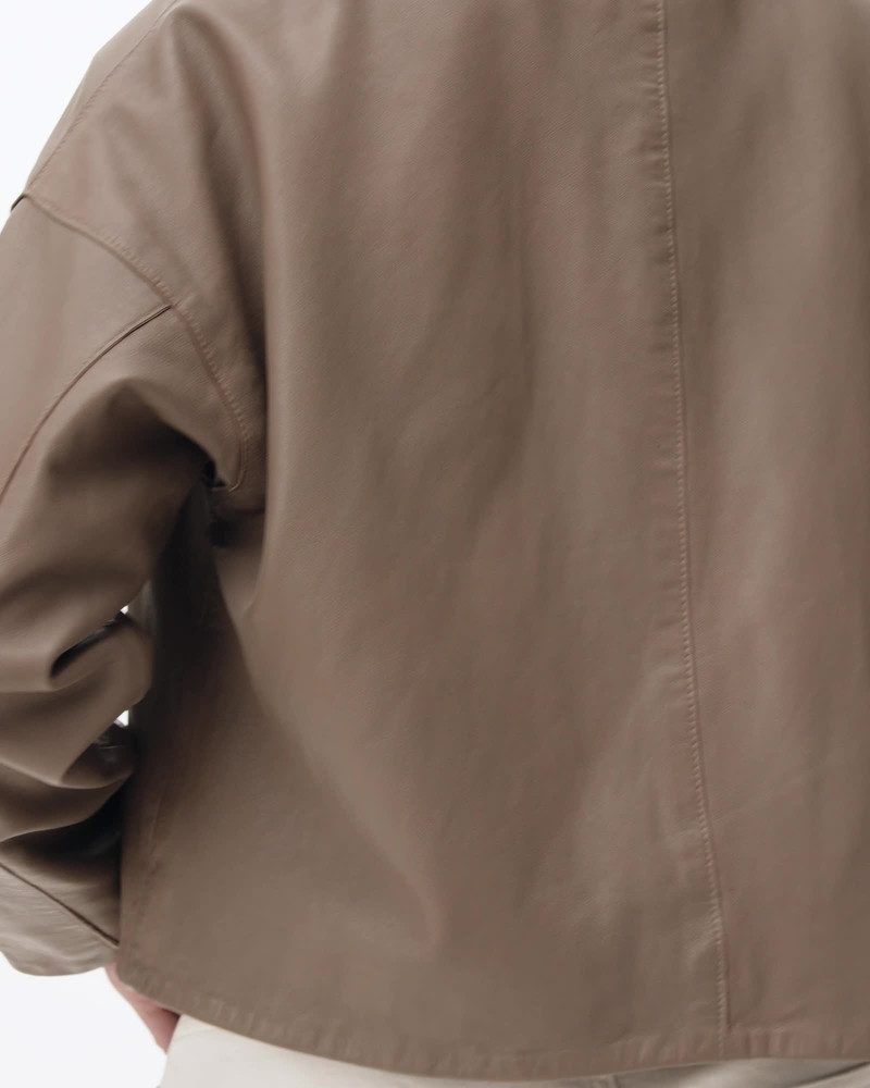 RYDER FUNNEL NECK LEATHER JACKET 2
