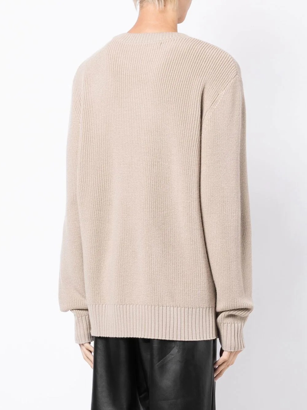 deconstructed cotton jumper - 4