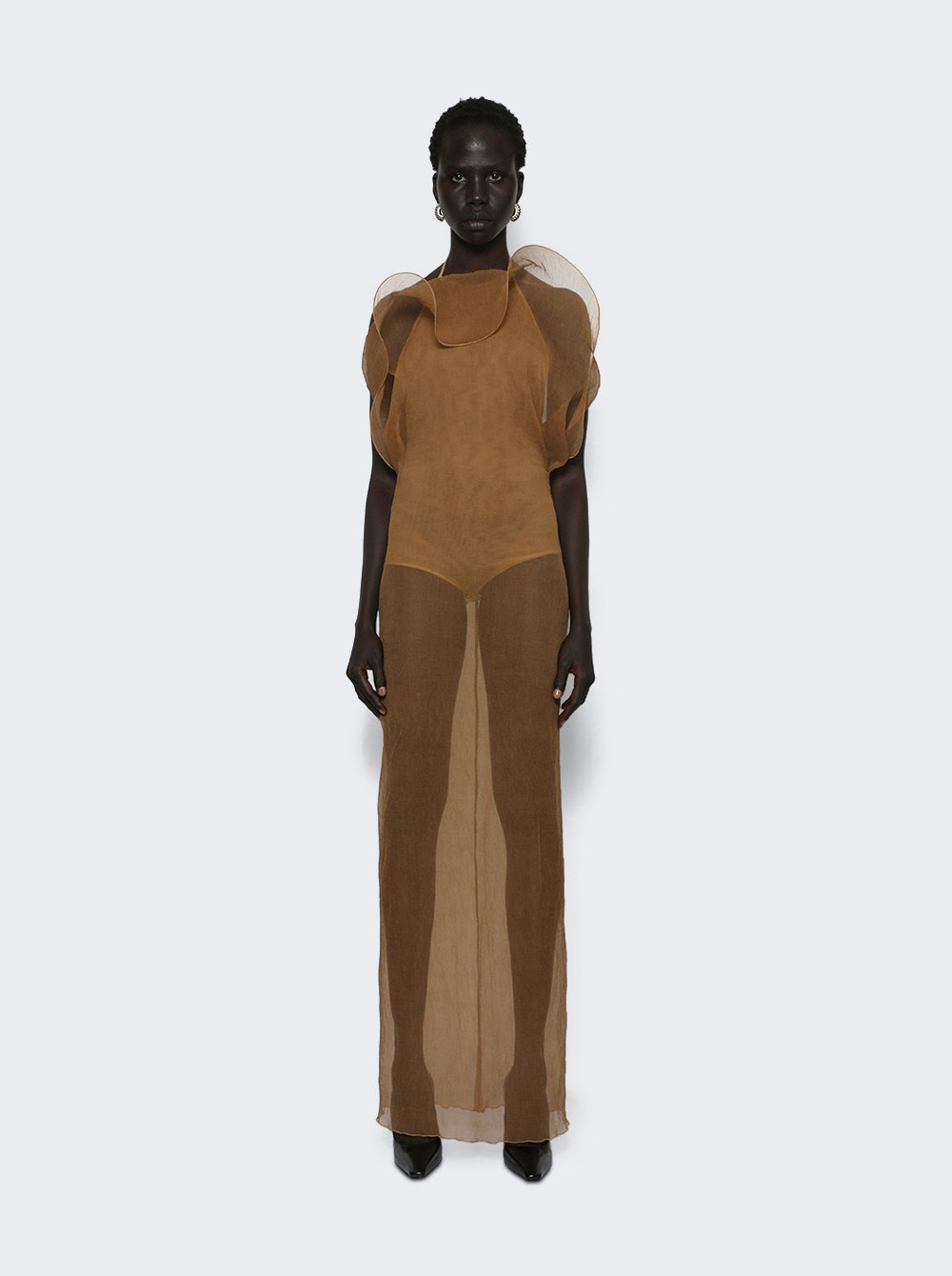 Organza Gown Beige - 2