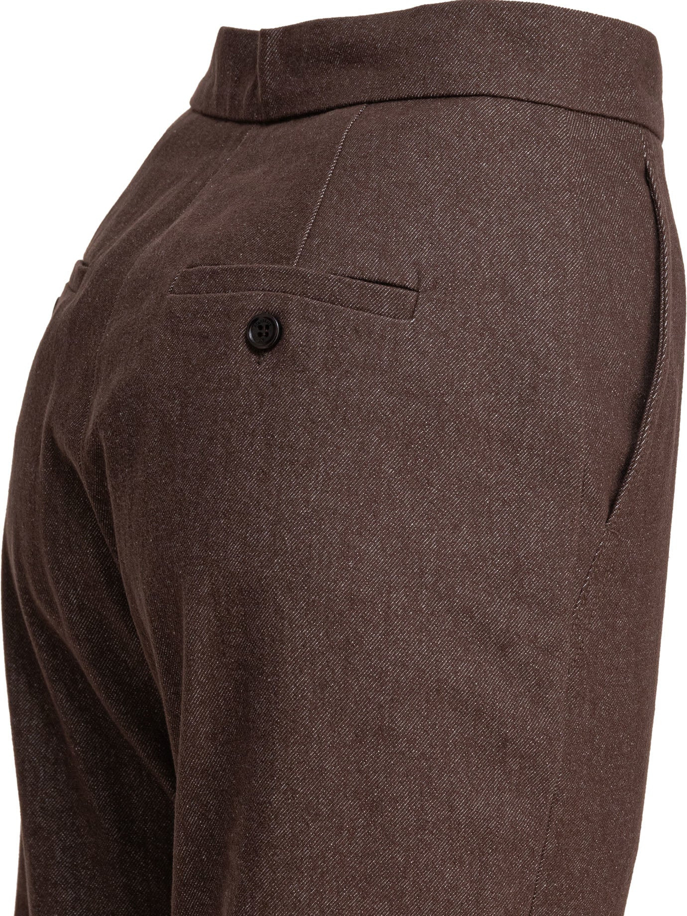 Max Mara Denim-effect Cotton Trousers - 4