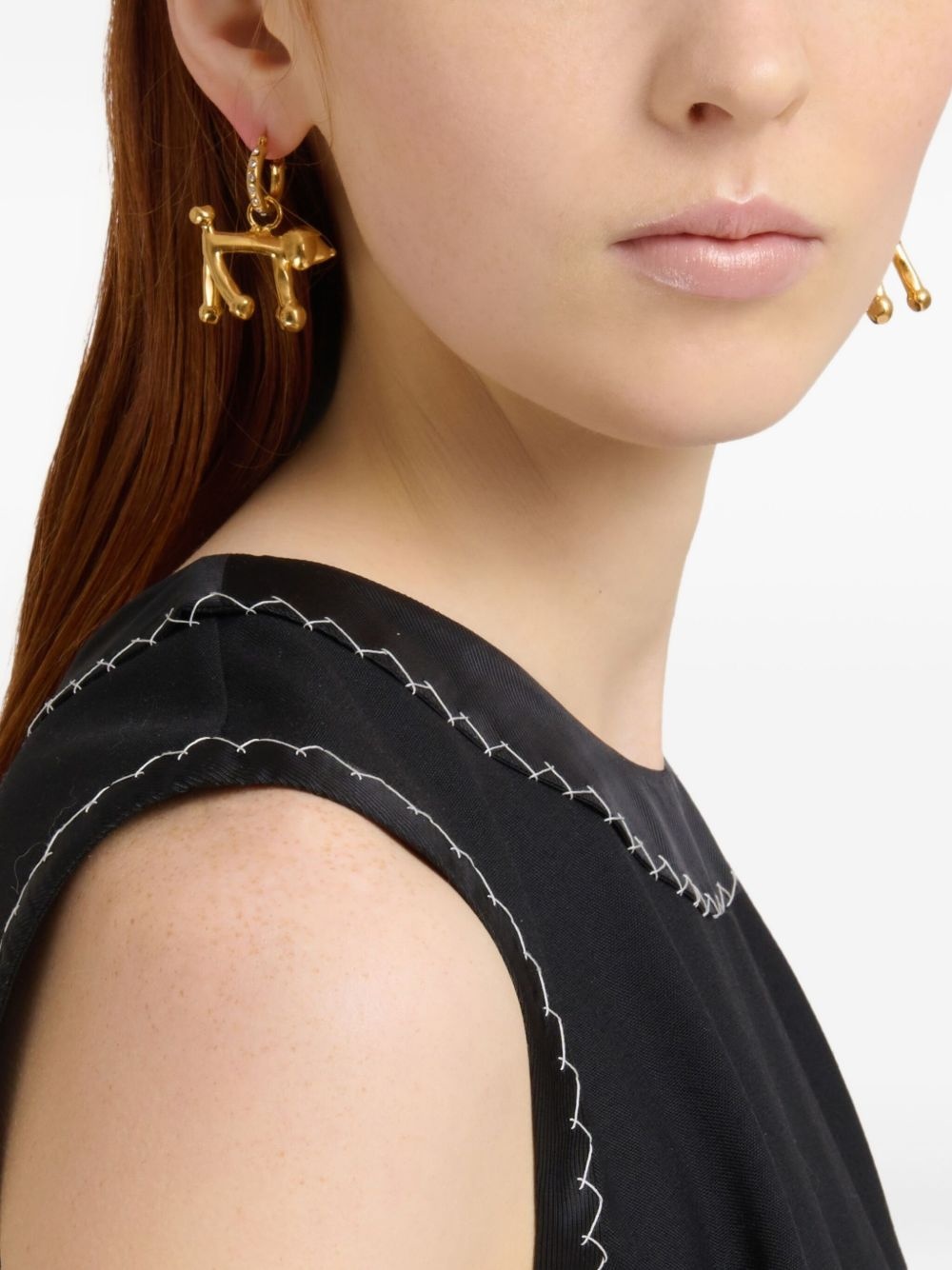 dog-motif earrings - 2