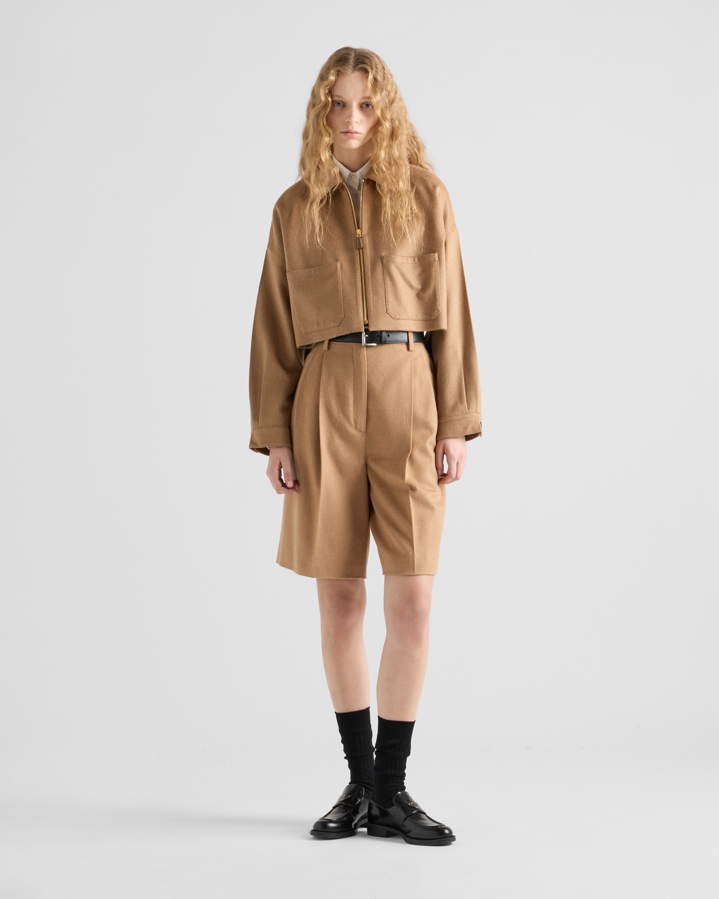 Camel-hair blouson jacket - 2