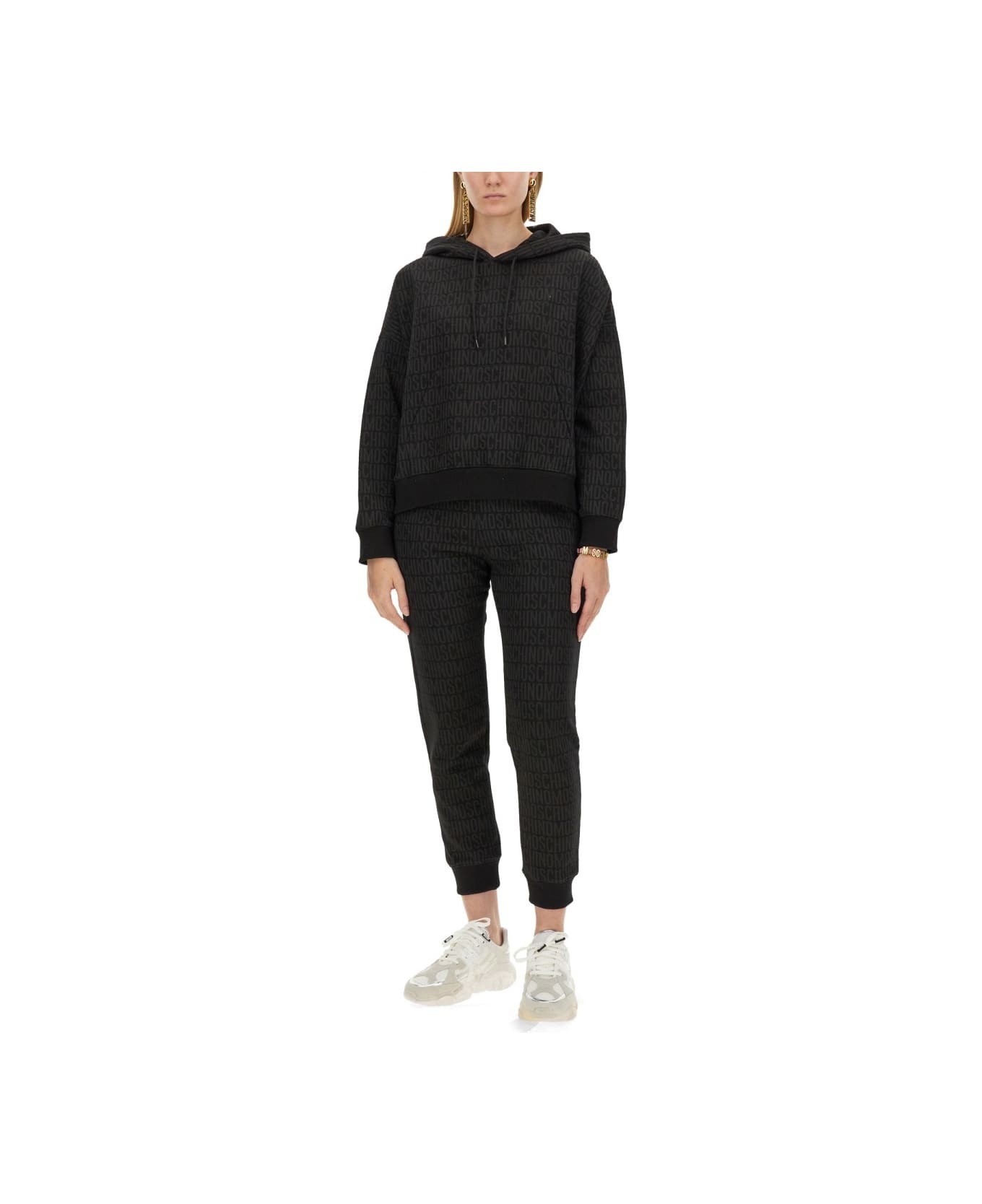 Sweatshirt With All Over Logo - 2