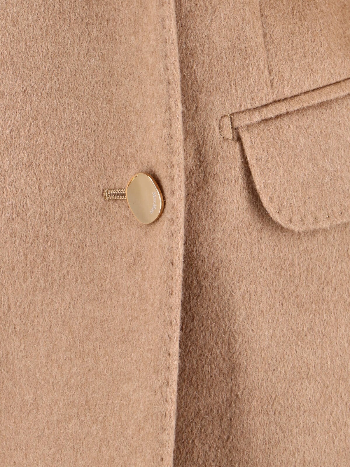 DOUBLE-BREASTED CAMEL BLAZER - 4