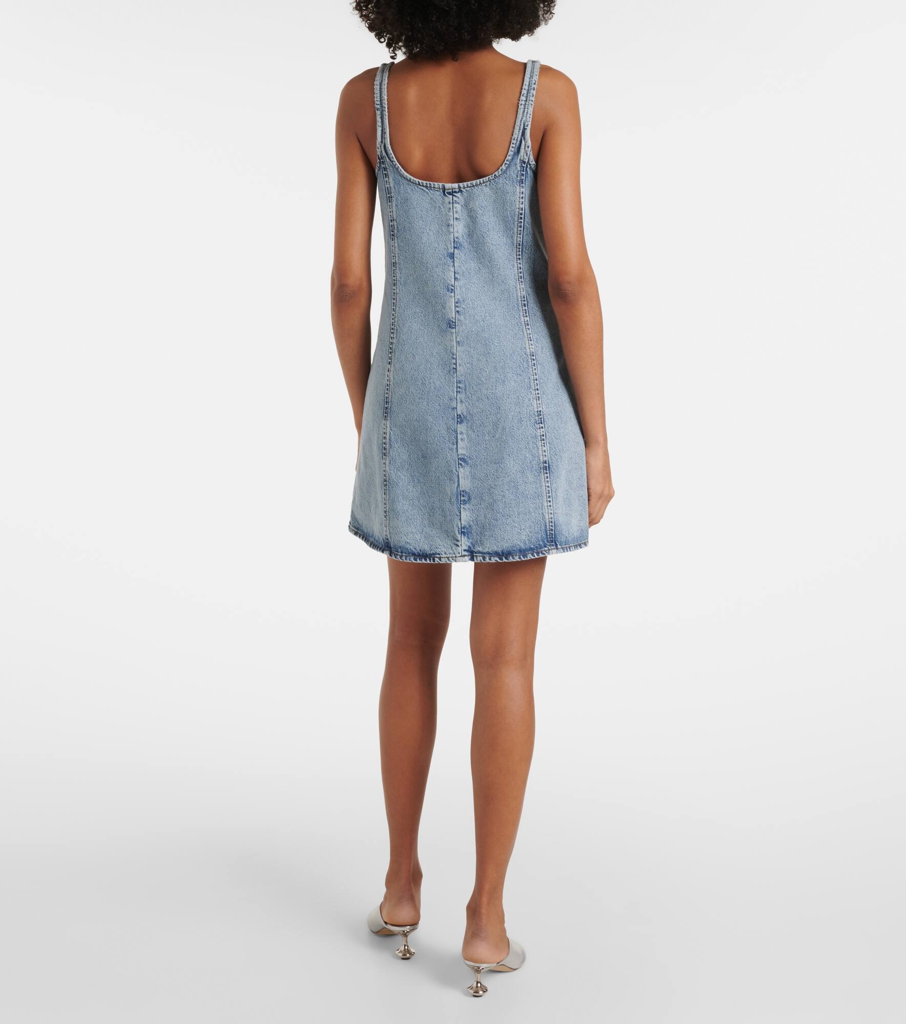 Denim shift dress - 3