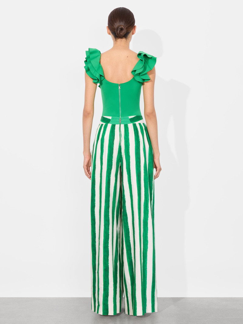 Alice + Olivia TAWNY RUFFLE BODYSUIT outlook