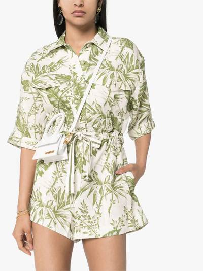 Zimmermann Empire leaf-print playsuit outlook