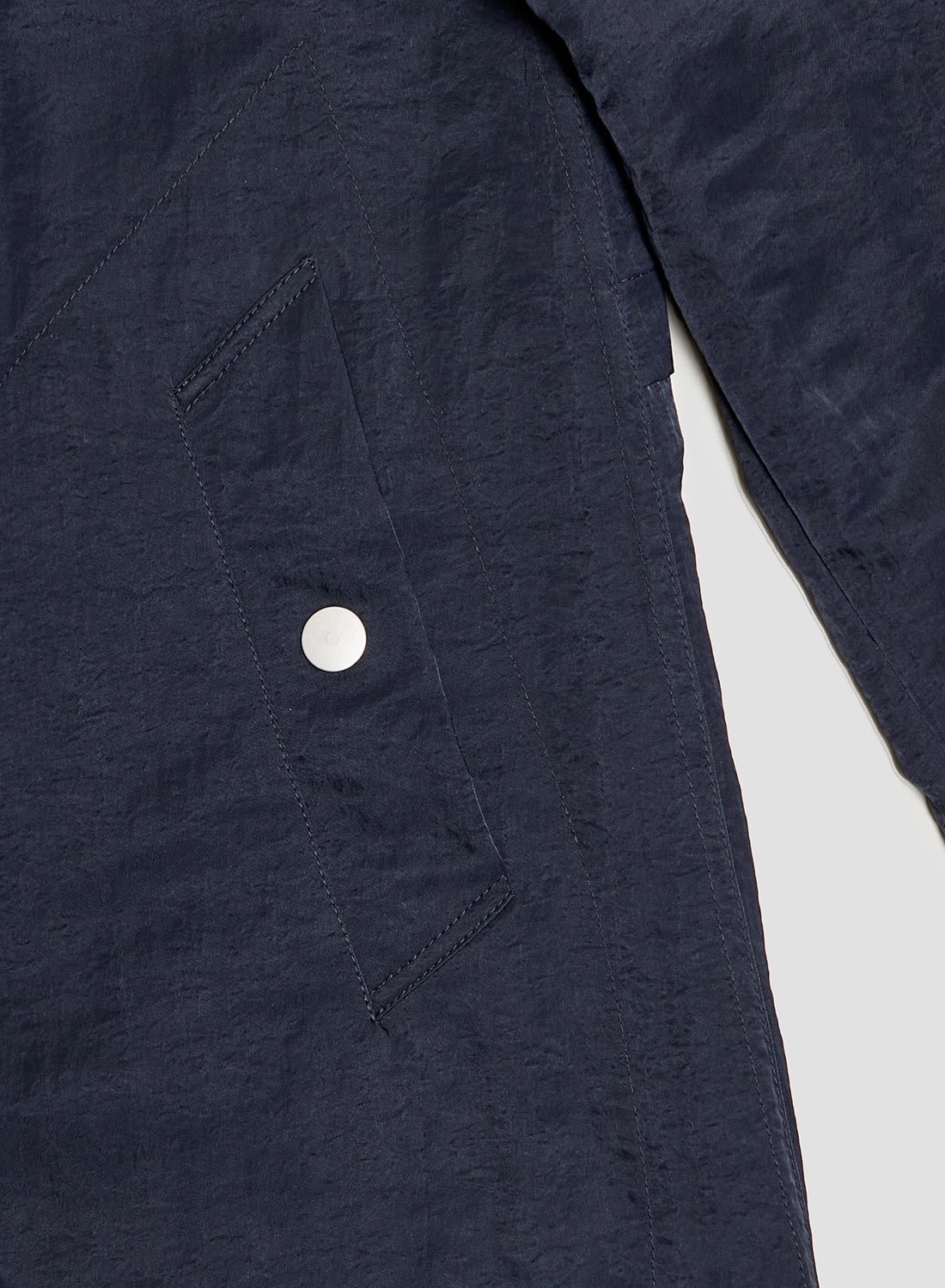 Nam Coat in Navy Nylon - 10