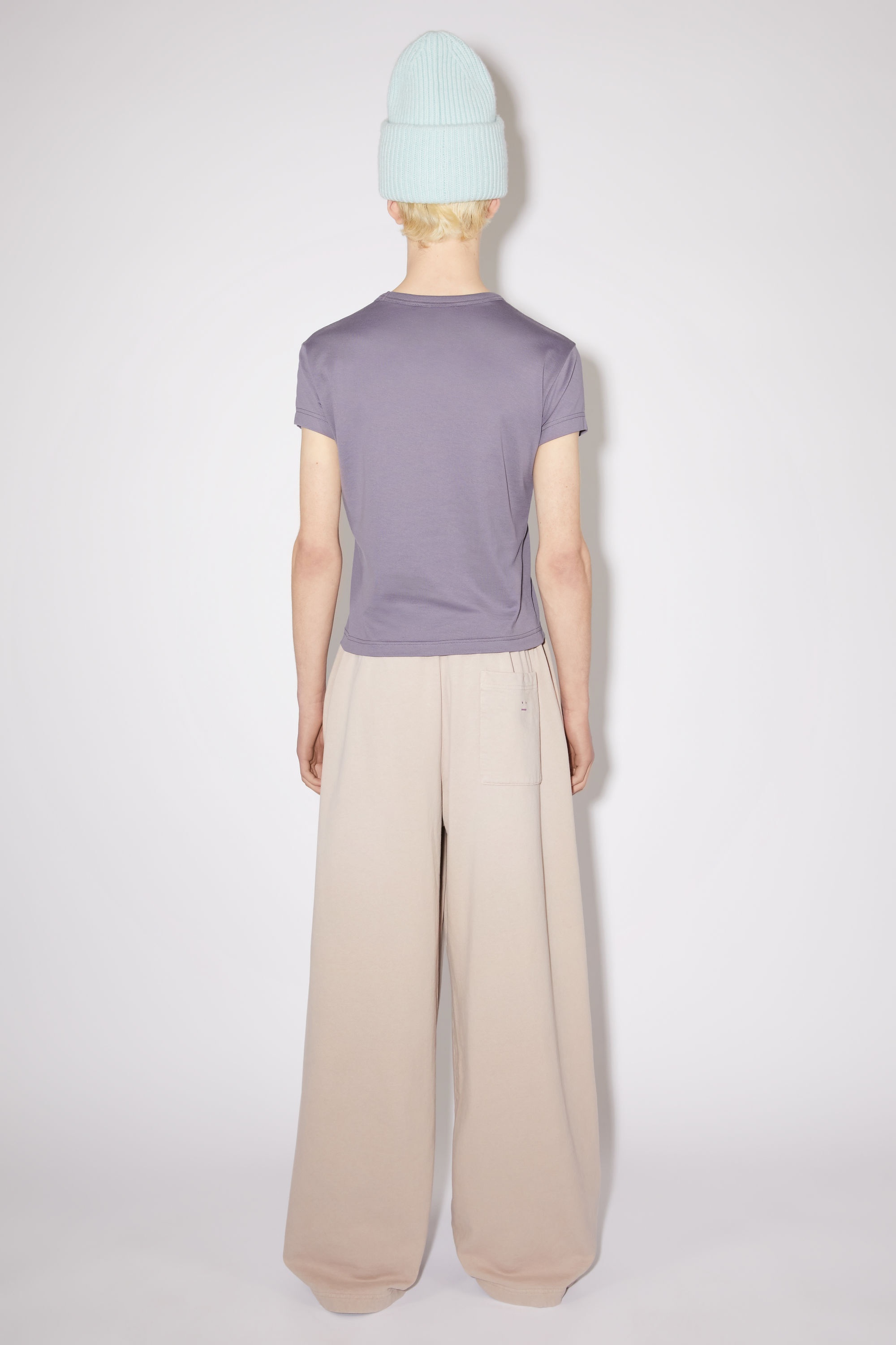 Crew neck t-shirt- Fitted fit - Faded purple - 3