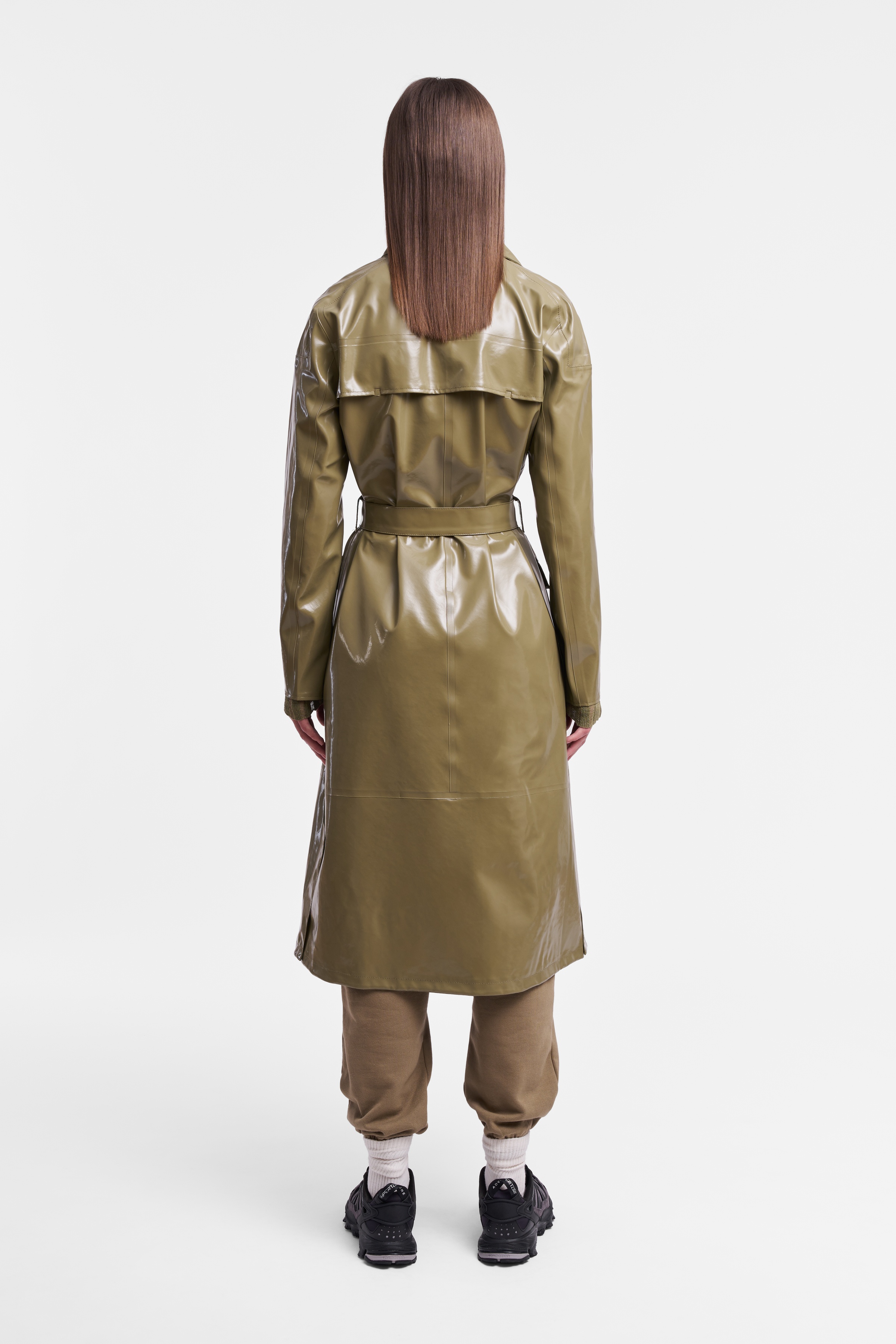Kista Opal Trench Coat Aloe - 4
