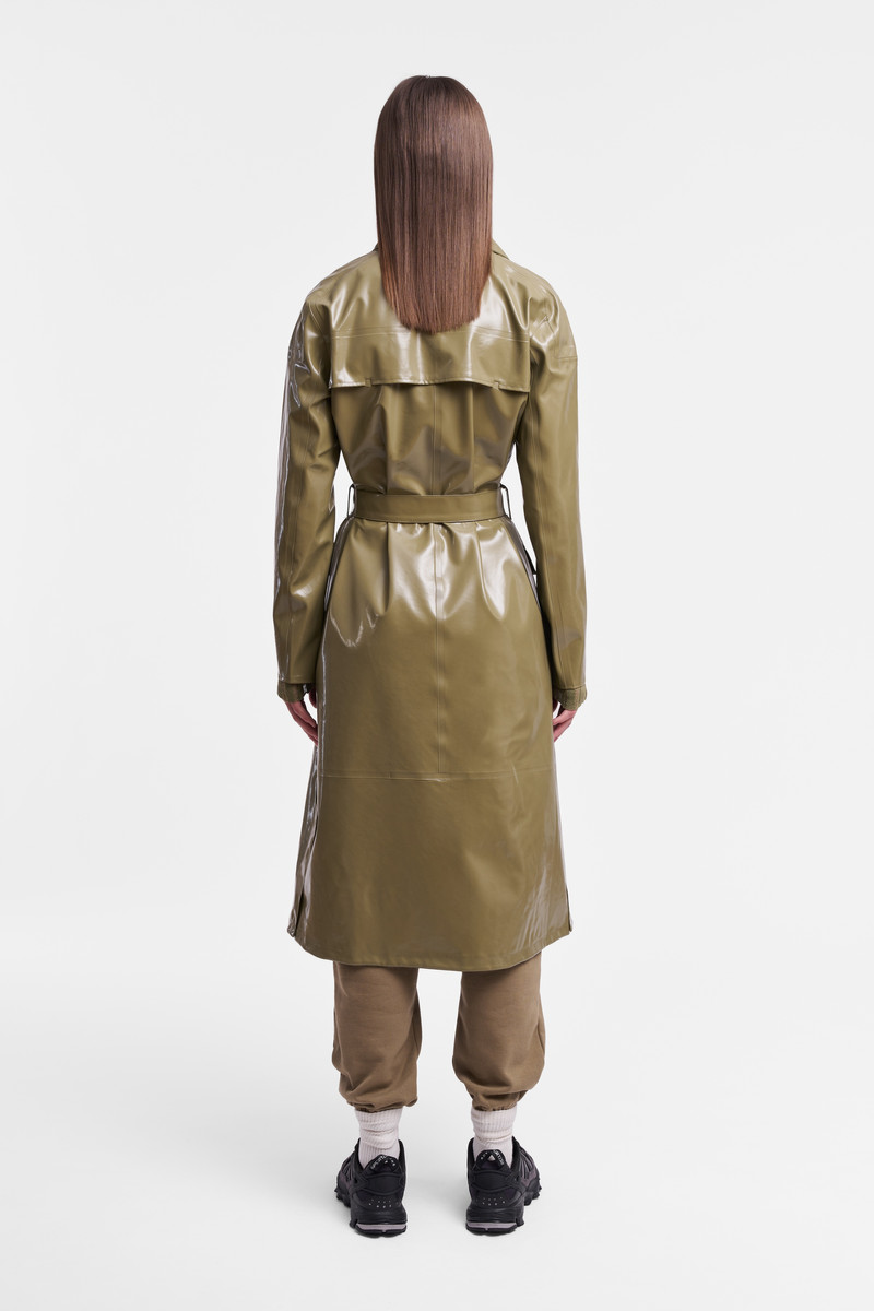 Kista Opal Trench Coat Aloe 4