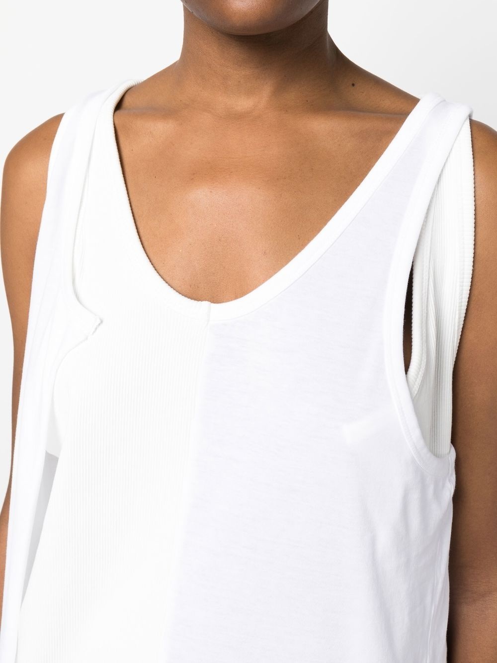 layered scoop-neck tank top - 5
