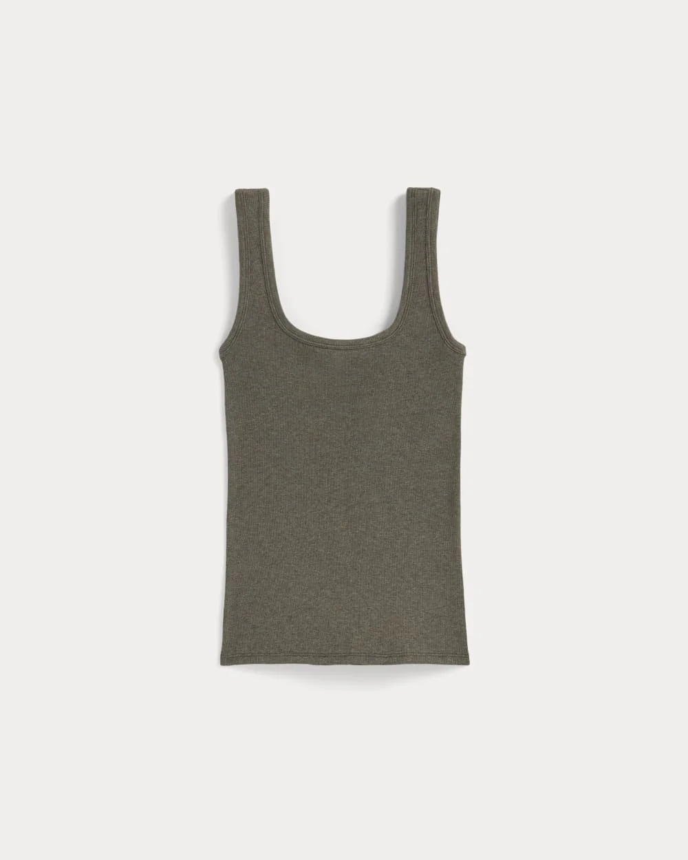 THE LUXE RIB SQUARE-NECK TANK - 1