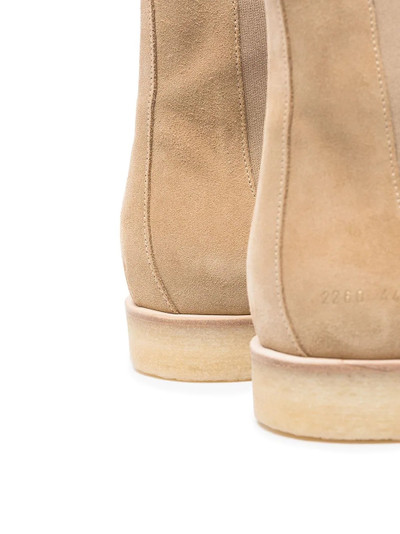 Common Projects nude Cheslsea boots outlook