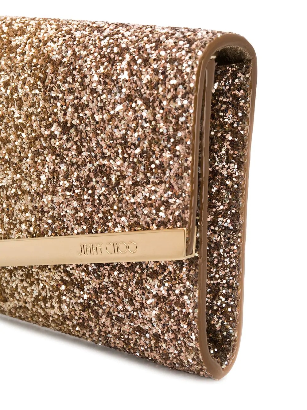 Emmie glitter-embellished clutch bag - 4