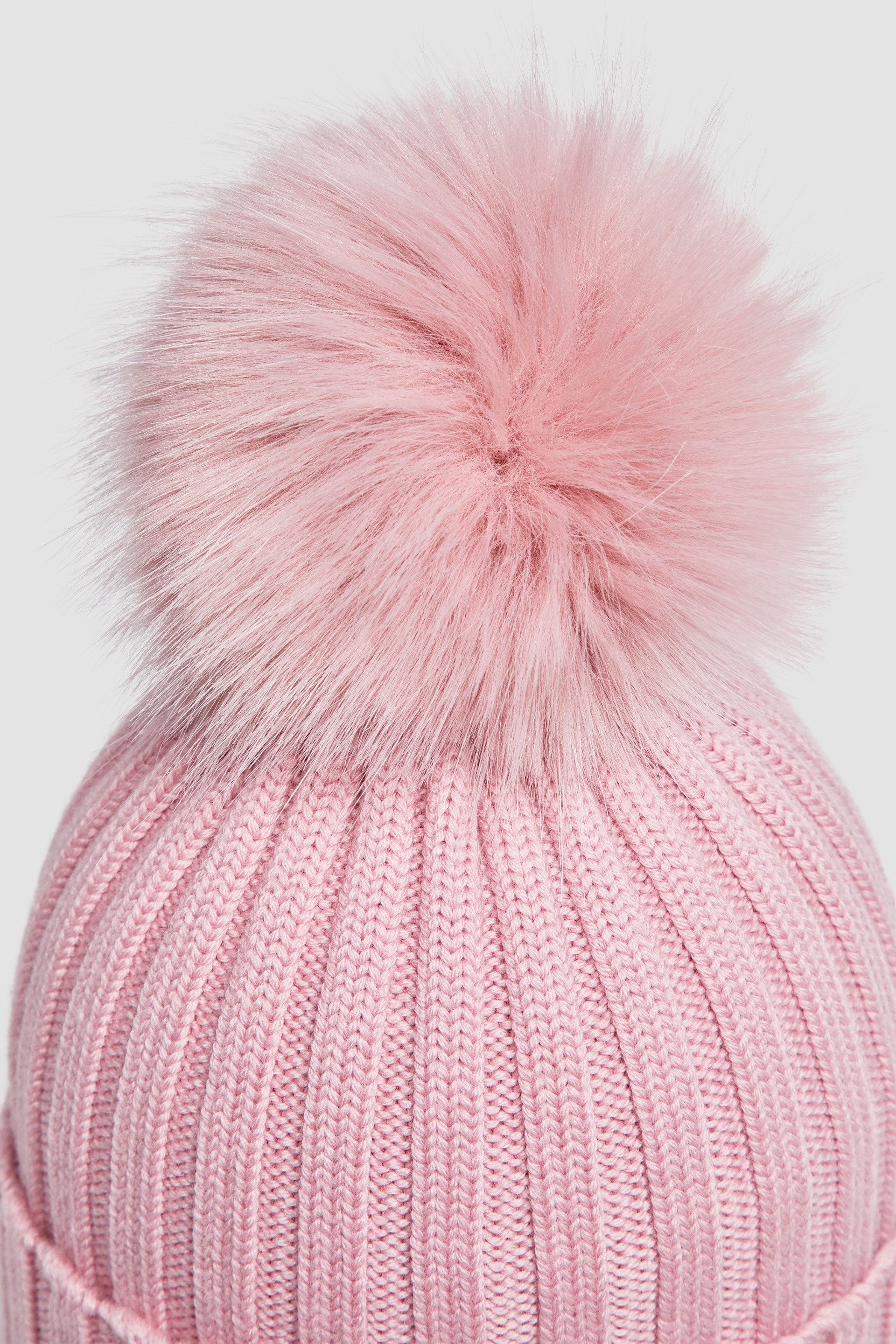 Wool Beanie with Pom Pom - 5