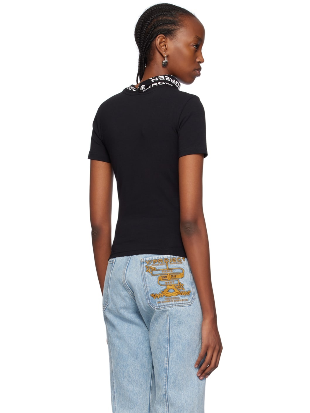Black Triple Collar T-Shirt - 3