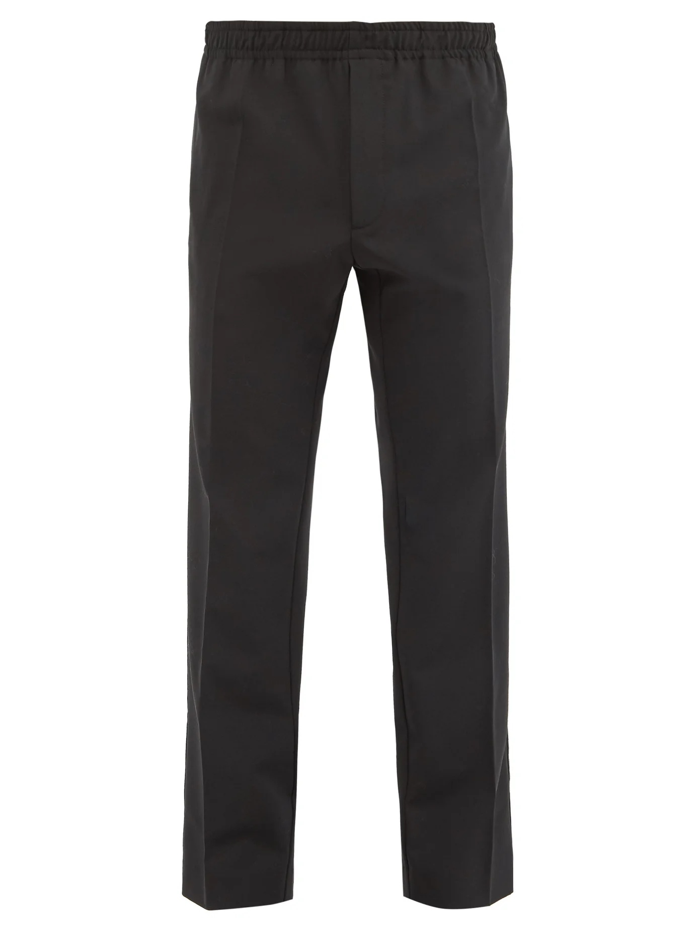 Elasticated-waist pleated shell trousers - 1