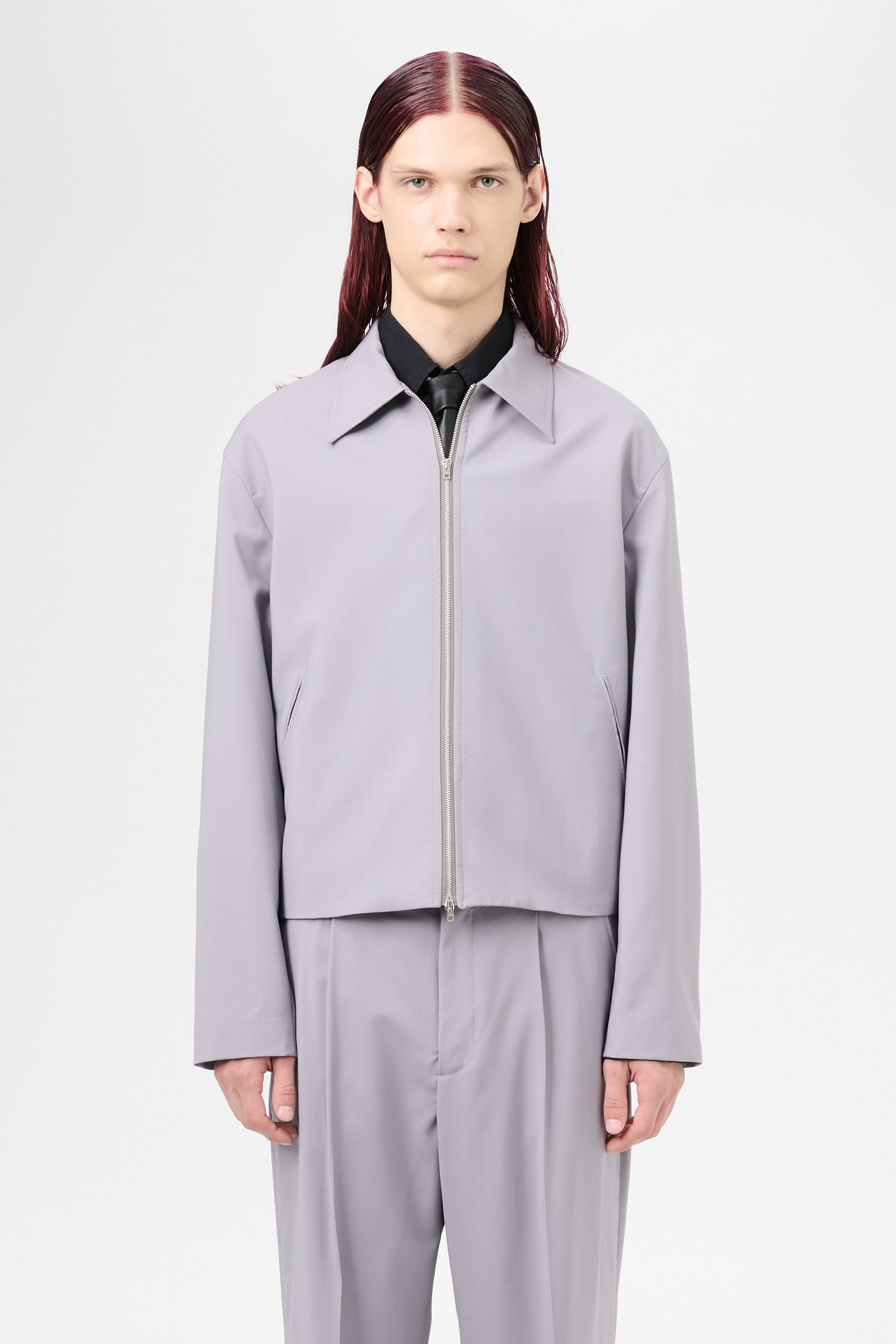 Mini Jacket Dusty Lavender High Twist Wool - 3