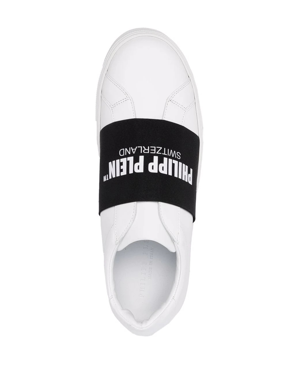 logo strap slip-on sneakers - 4