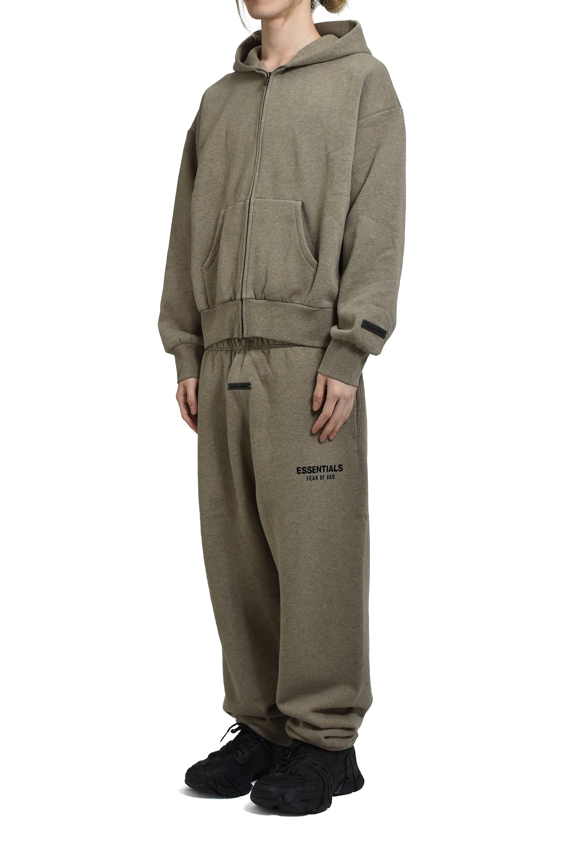 CLASSIC FIT FLEECE ZIP UP HOODIE / HOMESTEAD HEATHER - 5