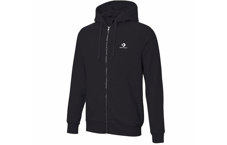 Men's Converse Casual Sports Breathable Jacket Black 10020341-A01 - 3