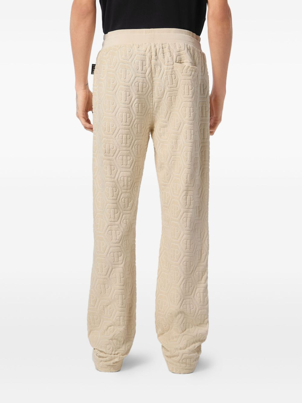 jacquard straight-leg trousers - 3