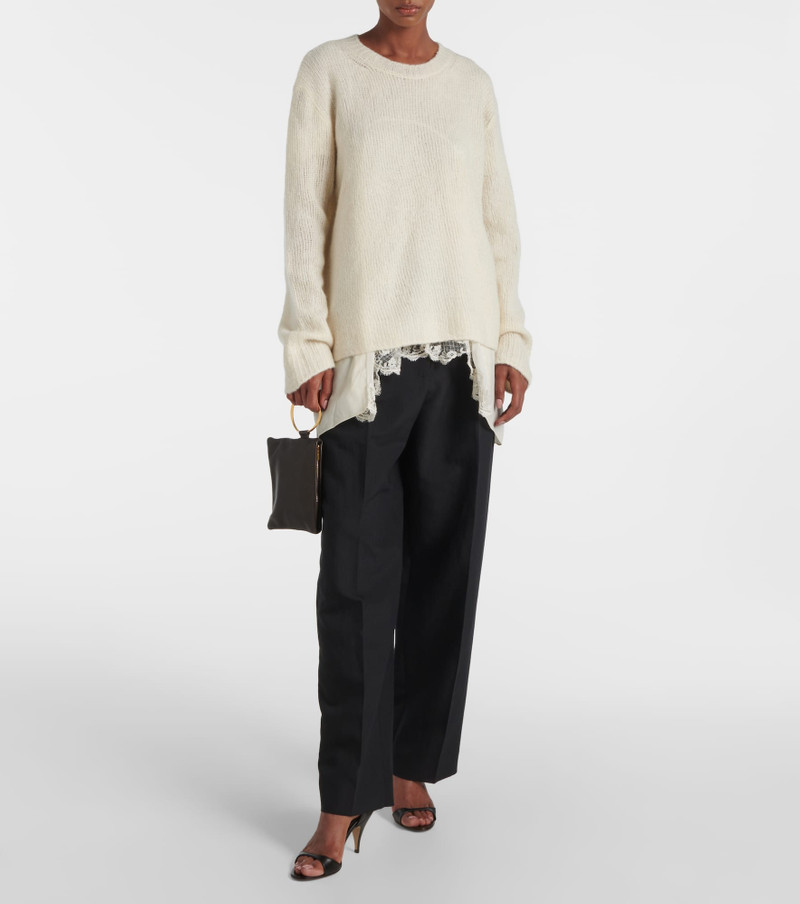 The Row Square Bracelet leather clutch outlook
