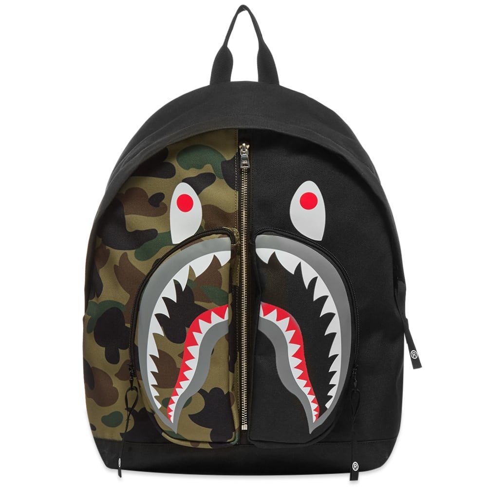 A Bathing Ape 1st Camo Shark Daypack - 1