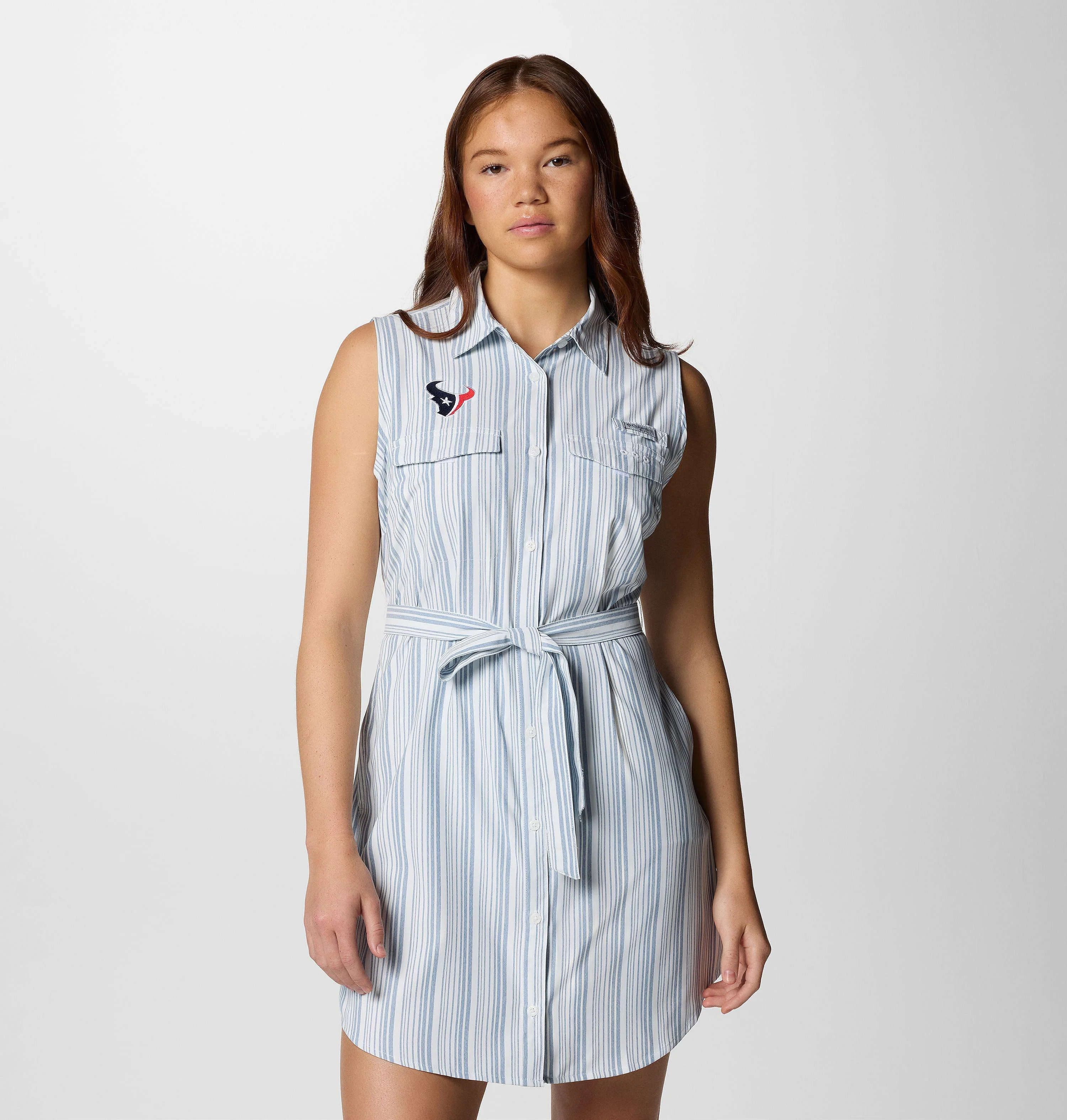 Women's PFG Sun Drifter Woven Dress II - Houston Texans - 1
