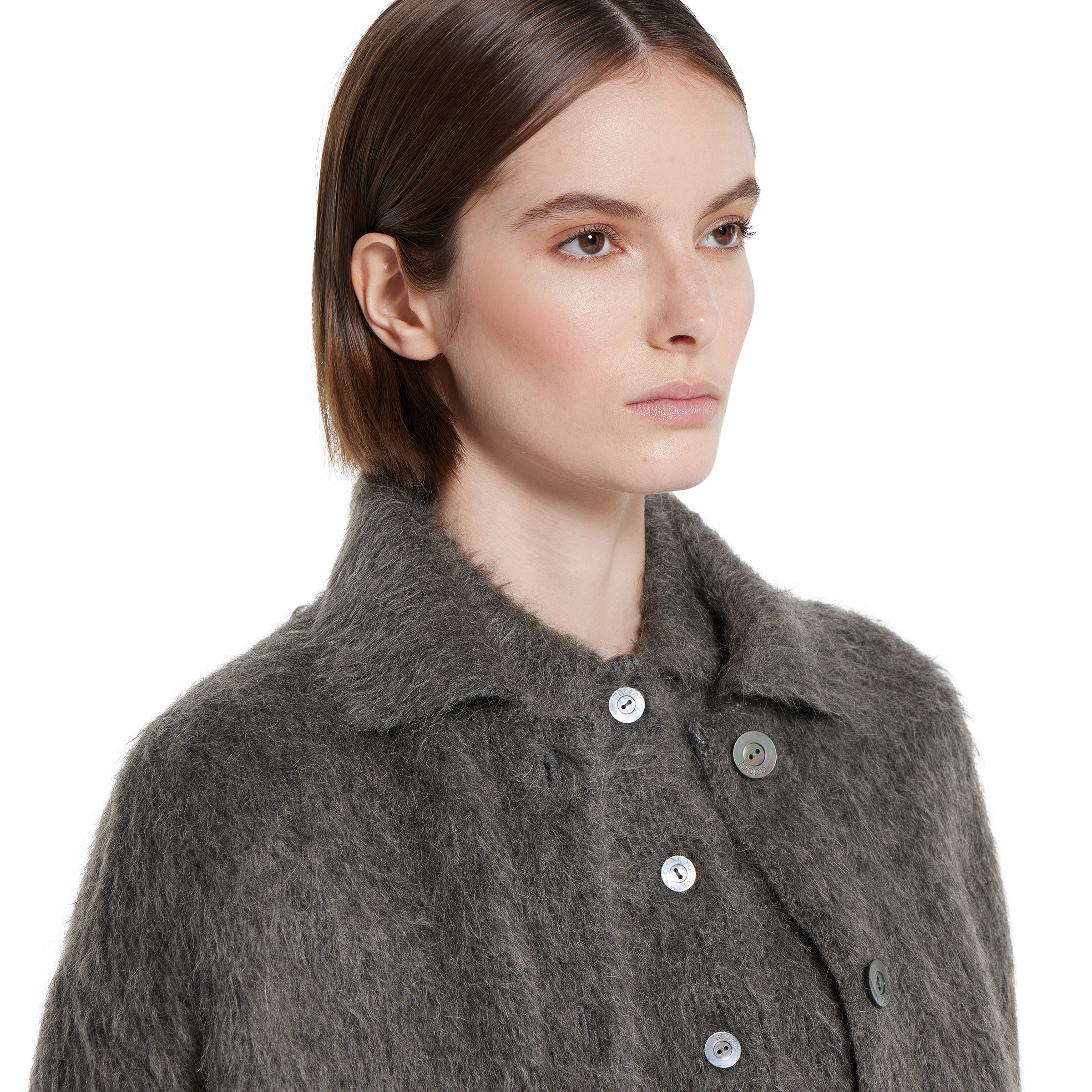 Brushed extra fine mohair cardigan - 5