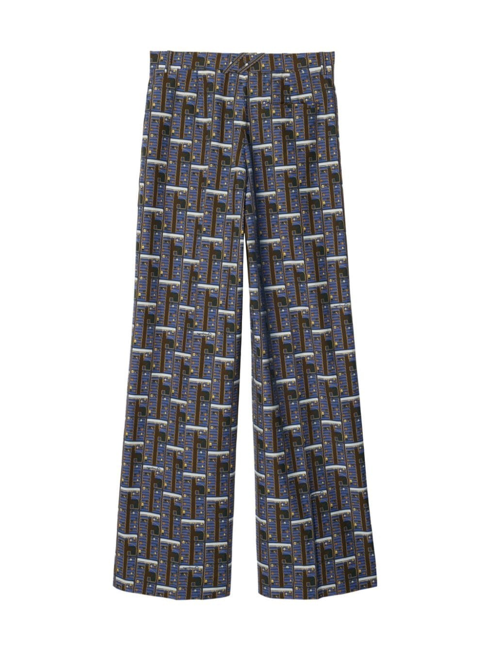 Bus silk straight-leg trousers - 5